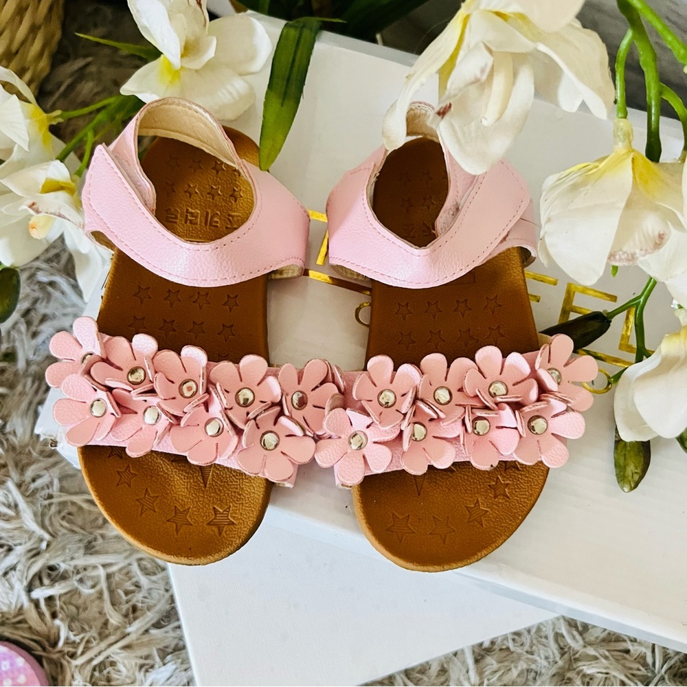 Pink Flower Sandals